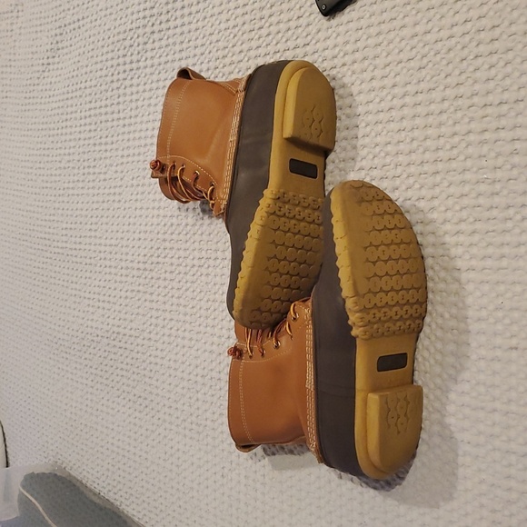 L.L. Bean Tan & Brown Rain/Snow Boots/Sturdy Sole & Comfortable (30) - Picture 4 of 10